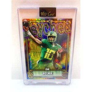 2023 WILD CARD ALUMINATION Bo Nix PSYCHED # /50 (MISC14)